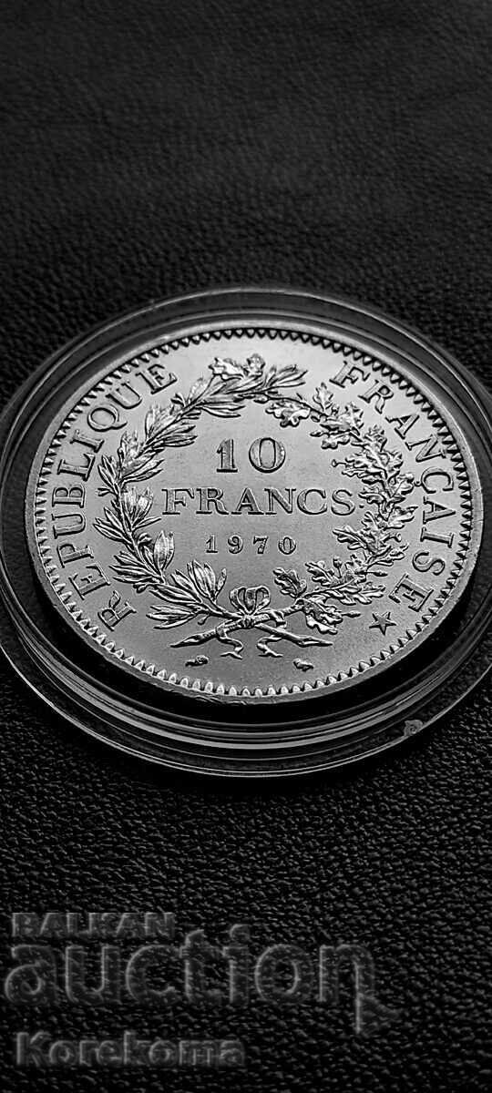 10 Francs 1970 Hercules - Silver from 1st BZC Read the description! with price € 46.00 | 89.97 BGN
