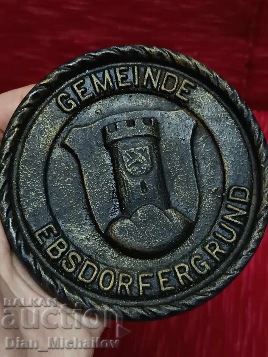 Δημοπρασία Χυτοσίδηρη Πλακέτα του Δήμου Gemeinde