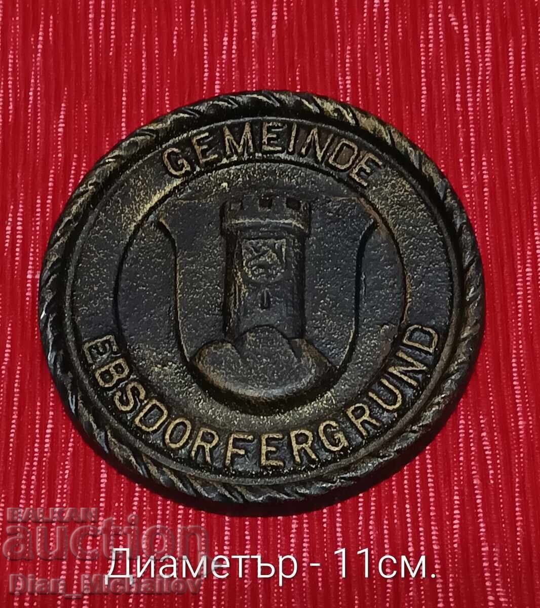 Χυτοσίδηρη Πλακέτα του Δήμου Gemeinde