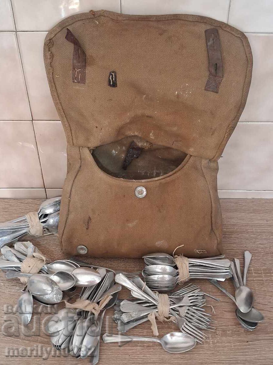 Τσάντα για παξιμάδια κουτάλια πιρούνια Στρατός Βουλγαρίας Β' ΠΠ ΠΡΩΤΟΤΥΠΟ με τιμή € 56.55 | 110.60 BGN