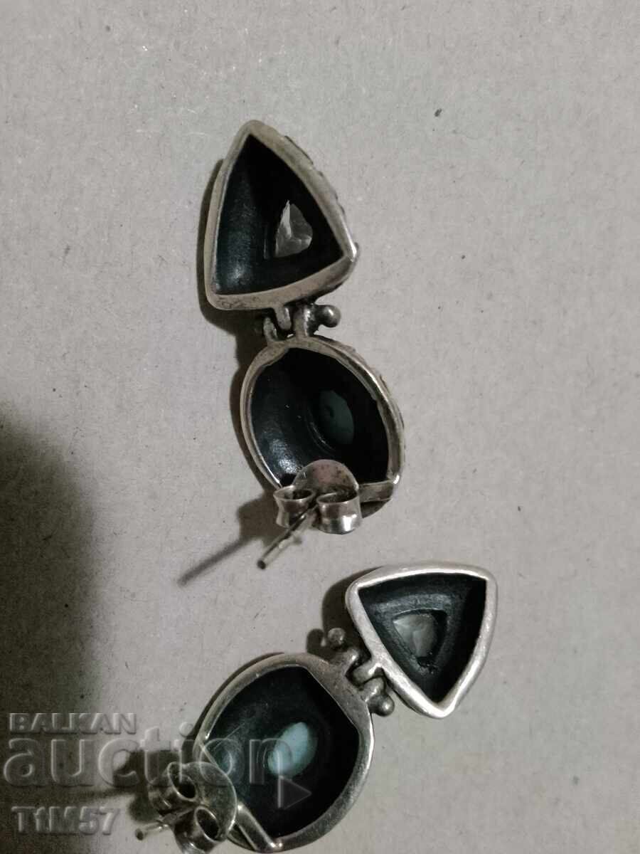 Cercei larimar natural - 5
