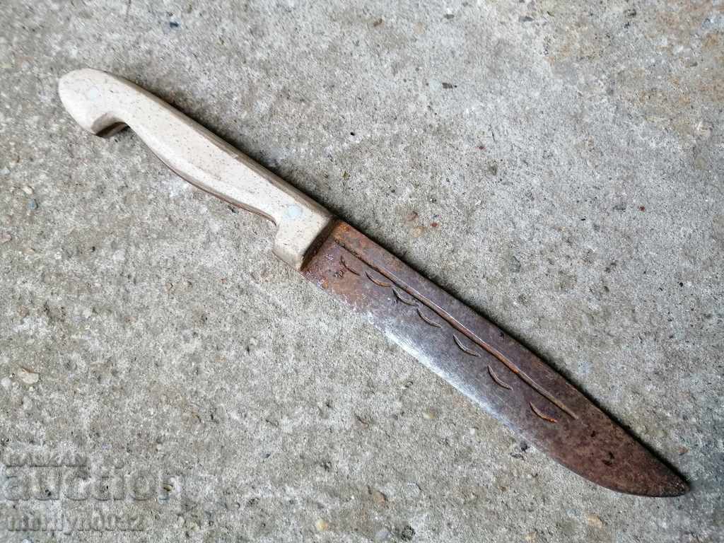 Vechiul măcelărar forjat fără cuțit de pumnal kulak - 5