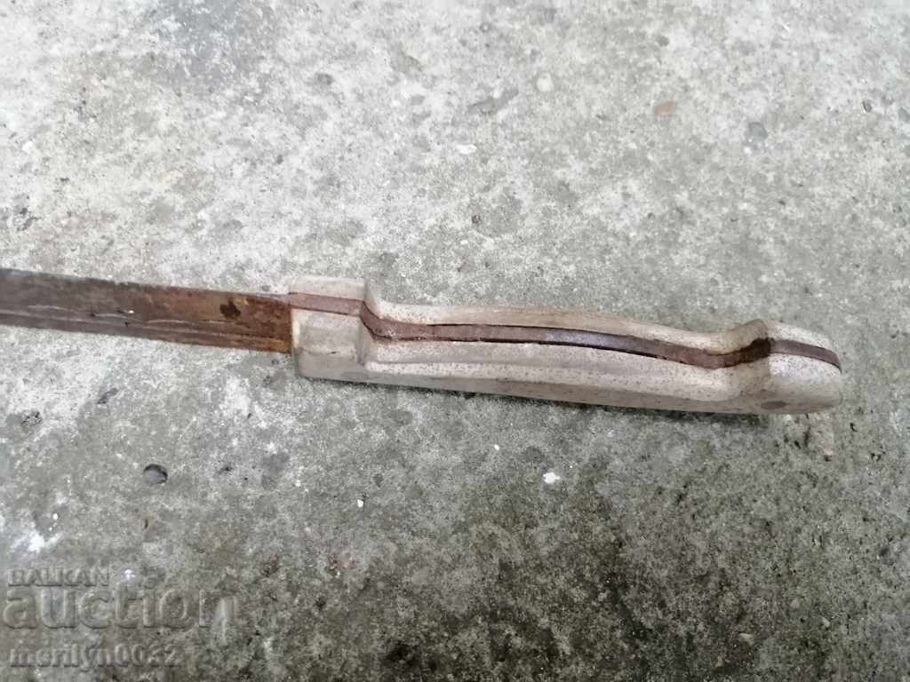 Vechiul măcelărar forjat fără cuțit de pumnal kulak - 6