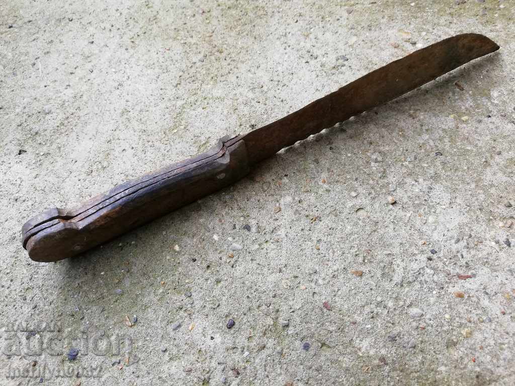 Cuțit de măcelar forjat manual vechi, pumnal kulak - 7 Cuțit de măcelar forjat manual vechi, pumnal kulak - 7