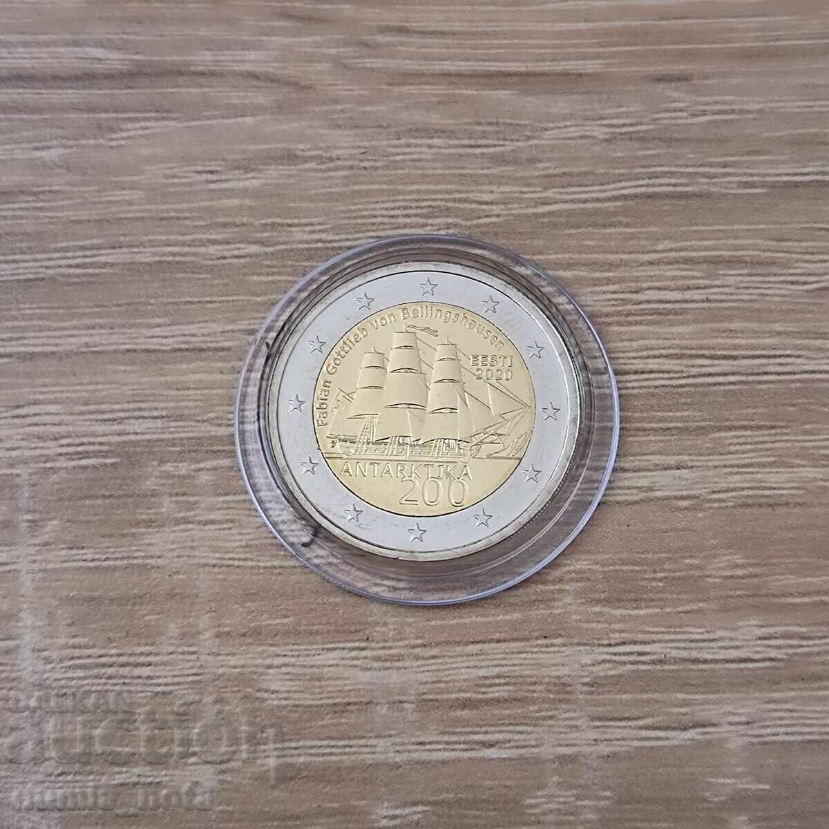 Estonia 2 euro 2020 Antarctica