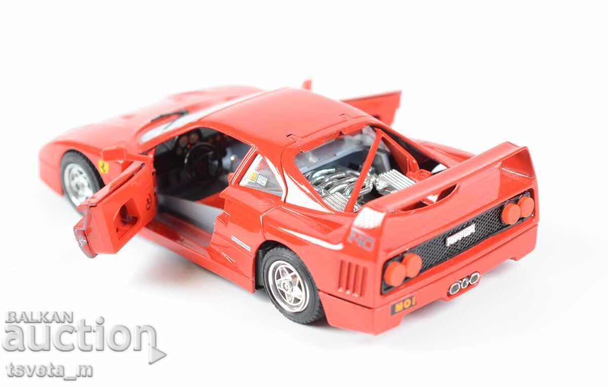 Livrarea Bburago Ferrari F40 kit de asamblare scară 1:24 Livrarea Bburago Ferrari F40 kit de asamblare scară 1:24