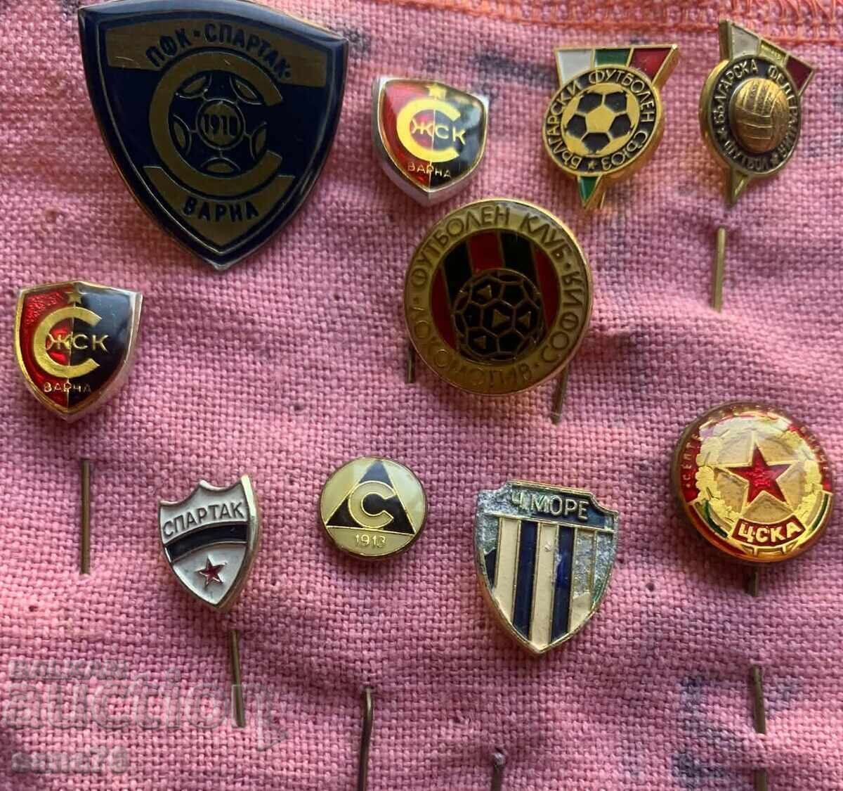Lot insigne fotbal bulgărești