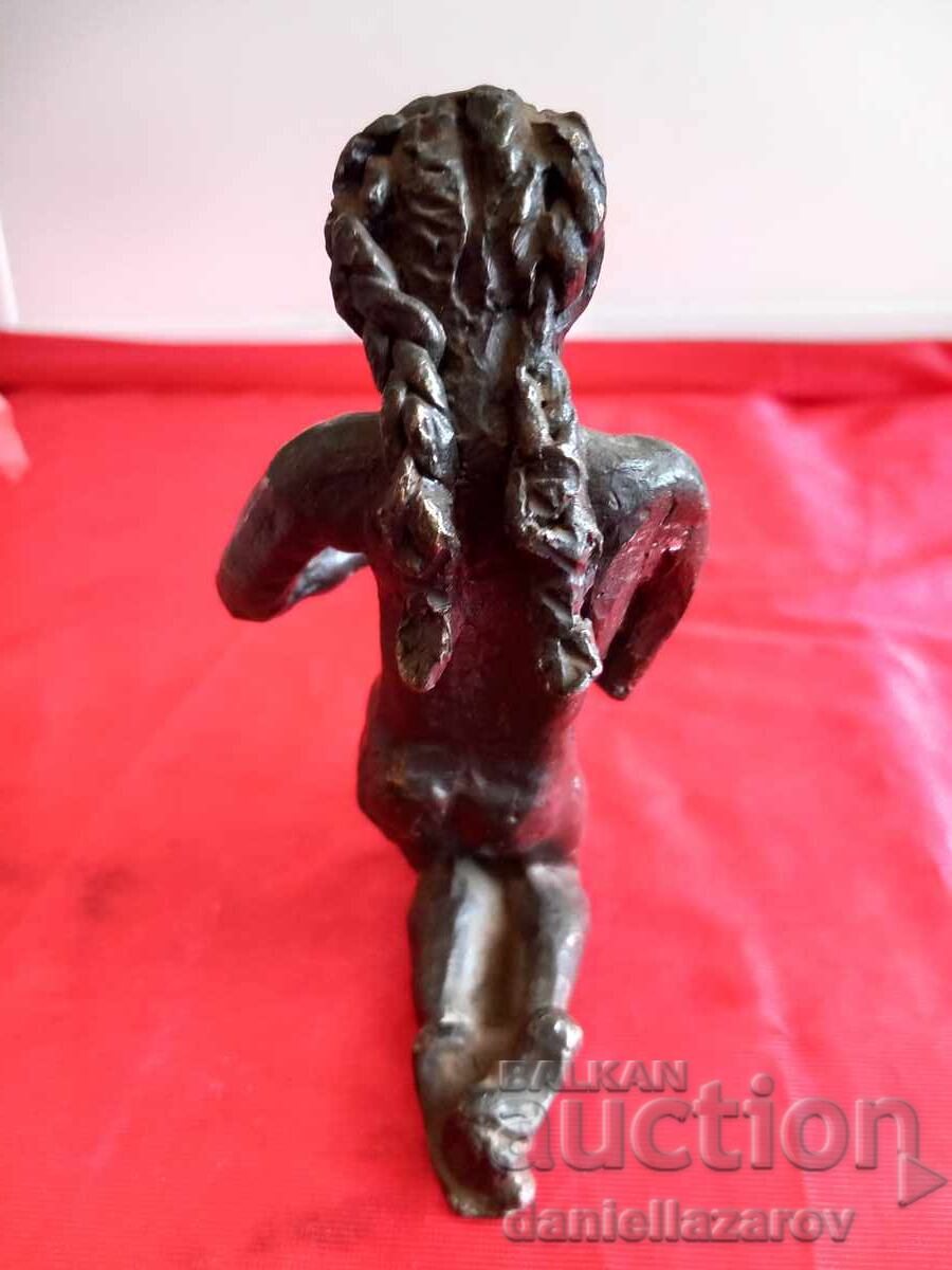 Licitație Astrid Veldhuyzen-Koppen, Sculptură din bronz Fetiță cu cuburi