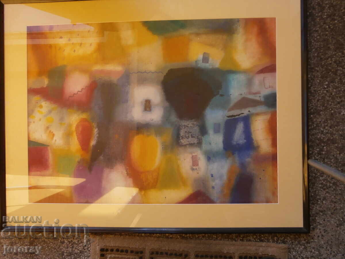 Pictură acuarelă de Dimitar Petrov 92x72cm. - 7 Pictură acuarelă de Dimitar Petrov 92x72cm. - 7