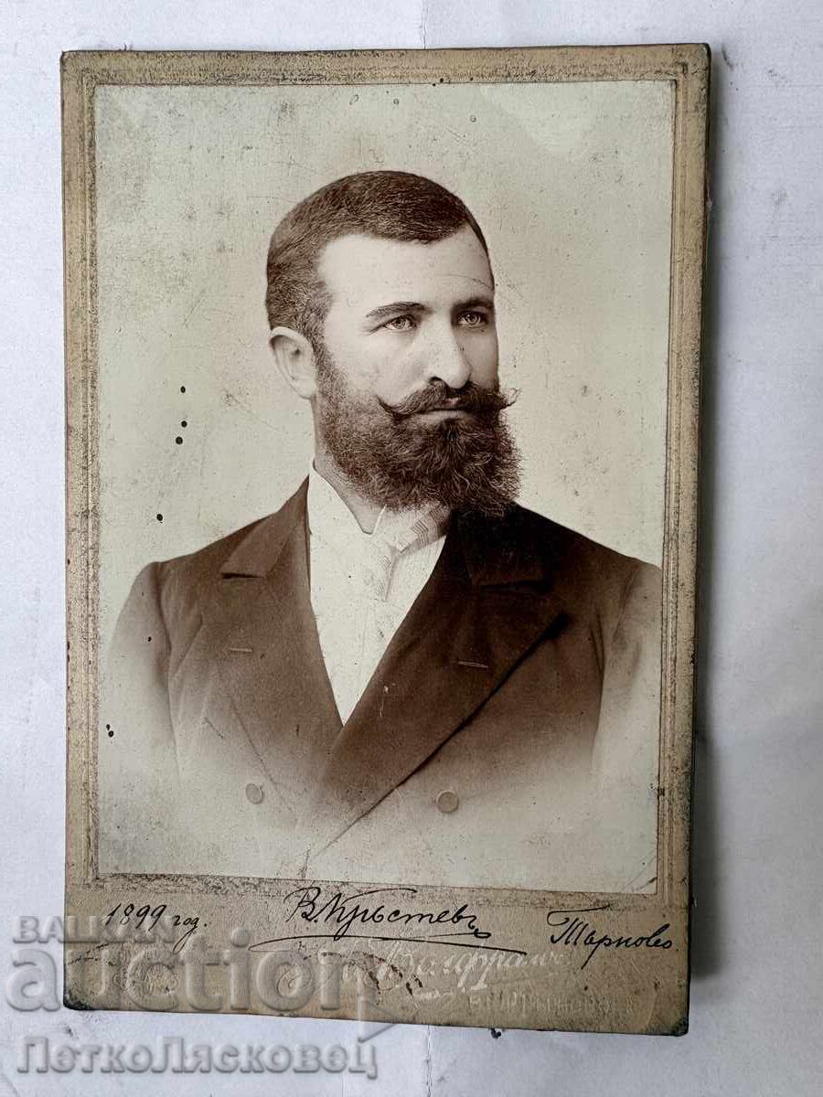 Стара снимка картон Адолф Волфрам 1899 г.