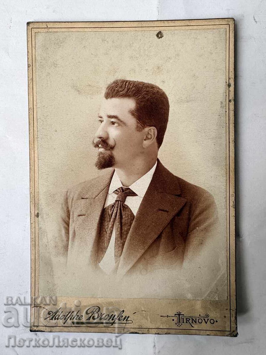 Fotografie veche pe carton Adolf Bronfen Târnovo