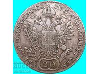20 creițari 1830 Austria A - Viena argint