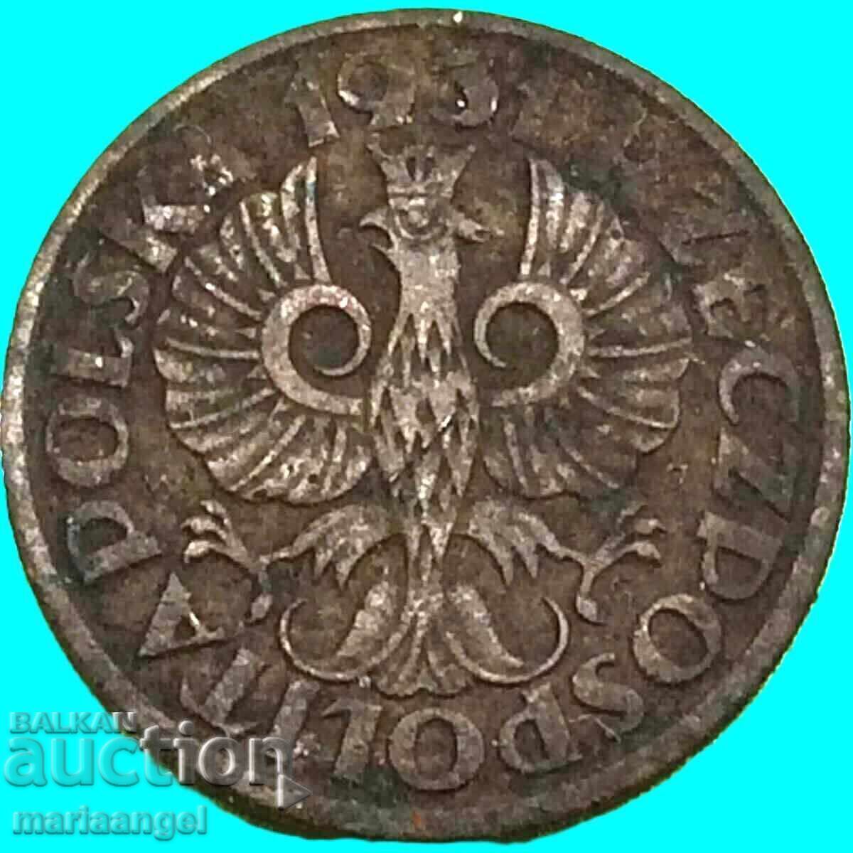Polonia 1 grosz 1931 cupru - RR - an rar