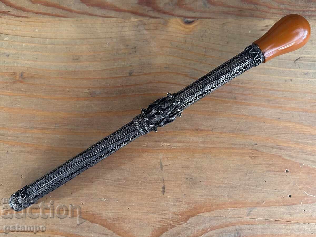 Țigară Otomană / Argint / 22,5 cm / Filigran Granulație cu preț € 239.00 | 467.45 BGN