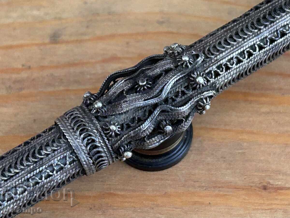 Livrarea Țigară Otomană / Argint / 22,5 cm / Filigran Granulație