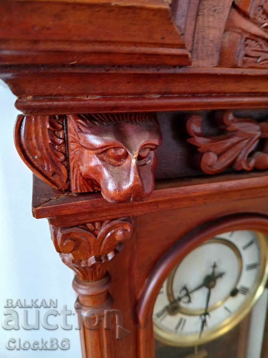 Antique German wall clock Gründerzeit / Historismus with price € 55.55 | 108.65 BGN