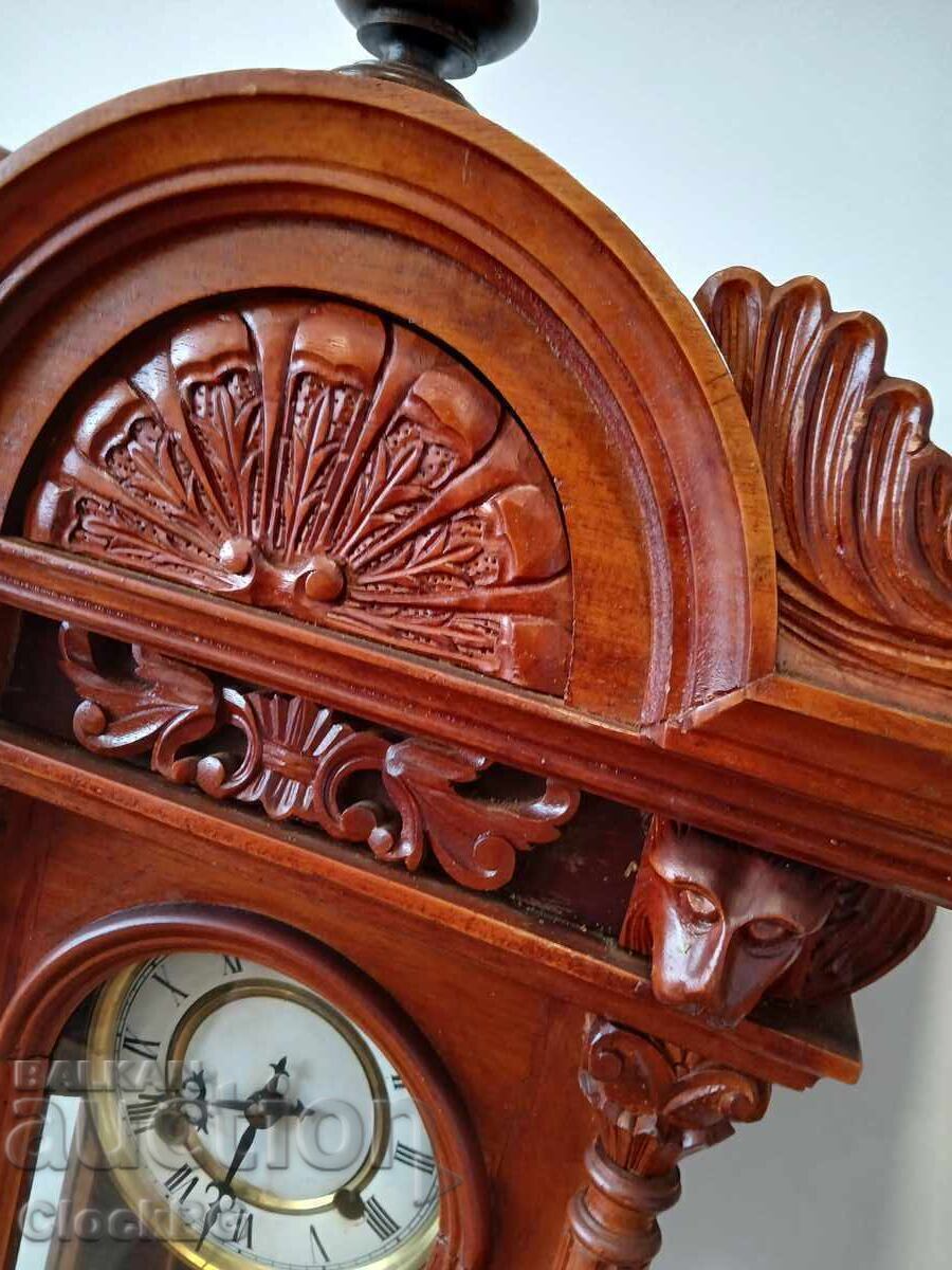 Auction  Antique German wall clock Gründerzeit / Historismus