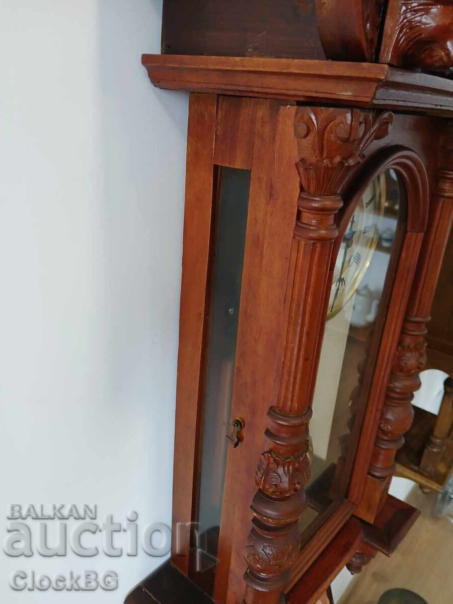 Antique German wall clock Gründerzeit / Historismus - 6