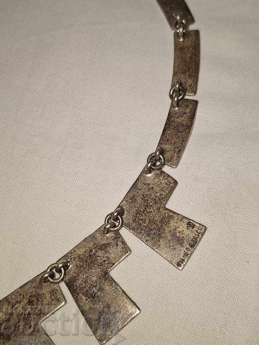 Colier vintage din argint bijuterie - 5