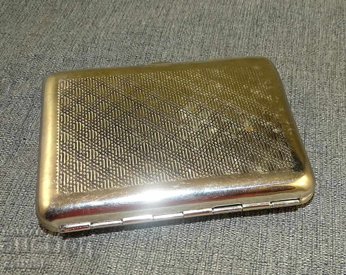 Vintage Russian USSR cigarette case with fisherman fishing - 6