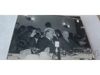 Photograph Major General Ivan Kamberov and Todor Zhivkov at a banquet