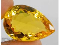 Fără preț de rezervă! Topaz imperial natural de 95.20 ct, certificat OMGTL, de la 1 RON!