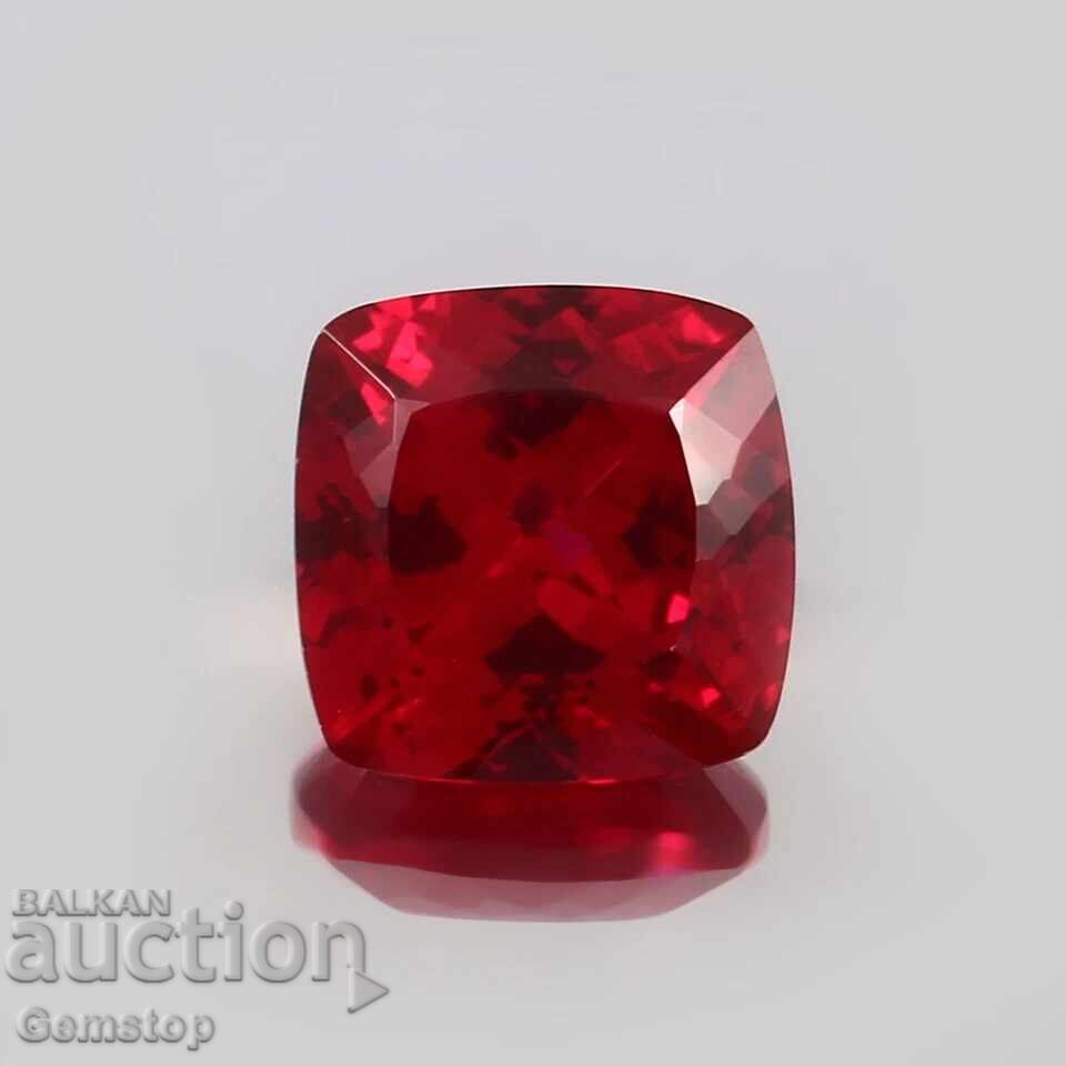 Delivery of NR! 10.70 ct natural ruby cushion GGL cert. from 1c!