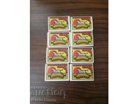 8 Zebra matchboxes Excellent condition
