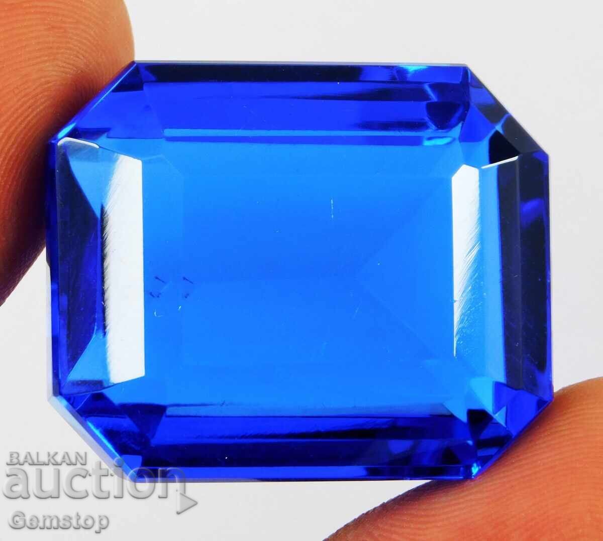 NR! 128.65ct natural tanzanite emerald cut cert. OMGTL from 1c! - 5