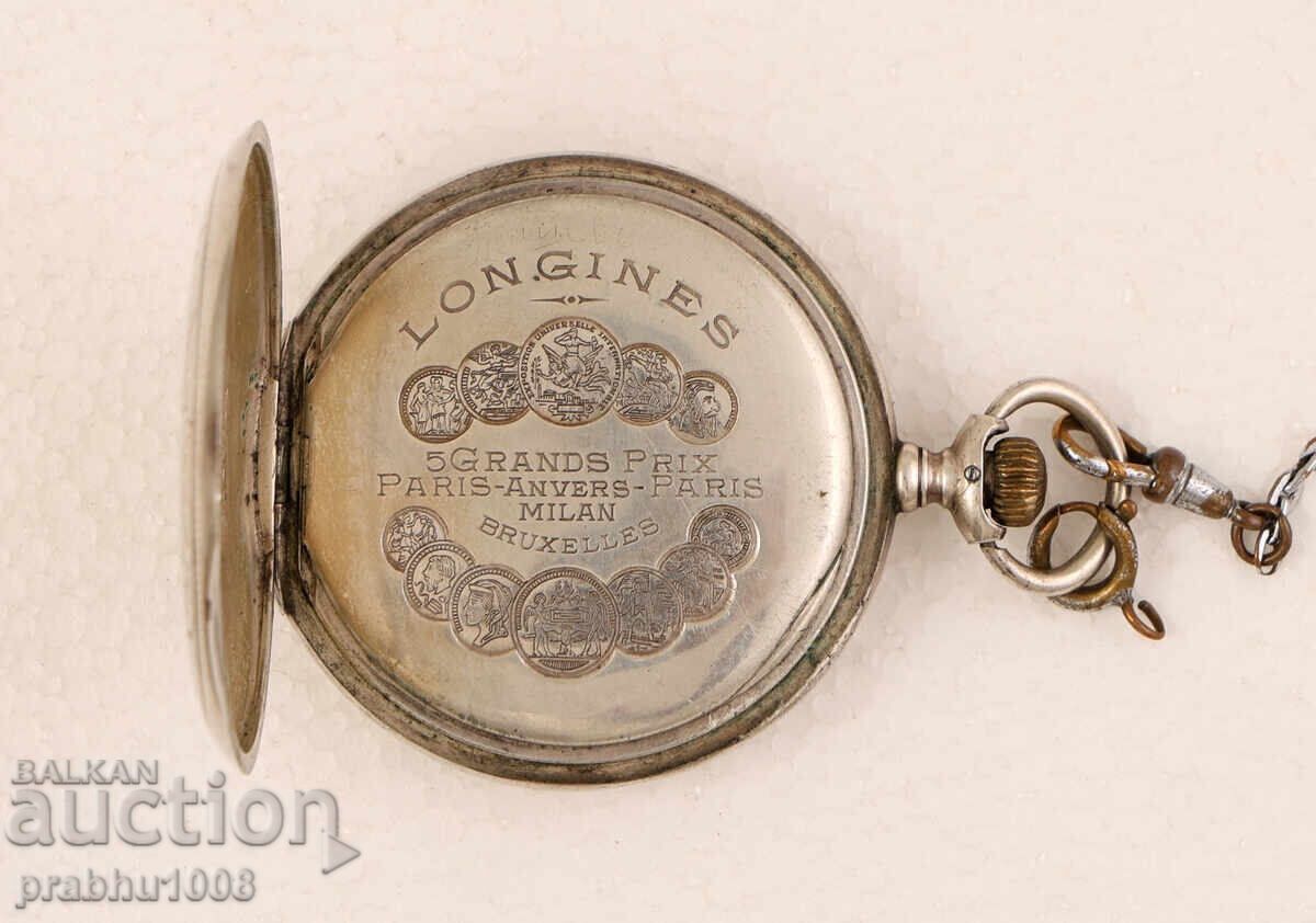Ceas de buzunar din argint Longines 5 Grands Prix Ceas de buzunar din argint Longines 5 Grands Prix