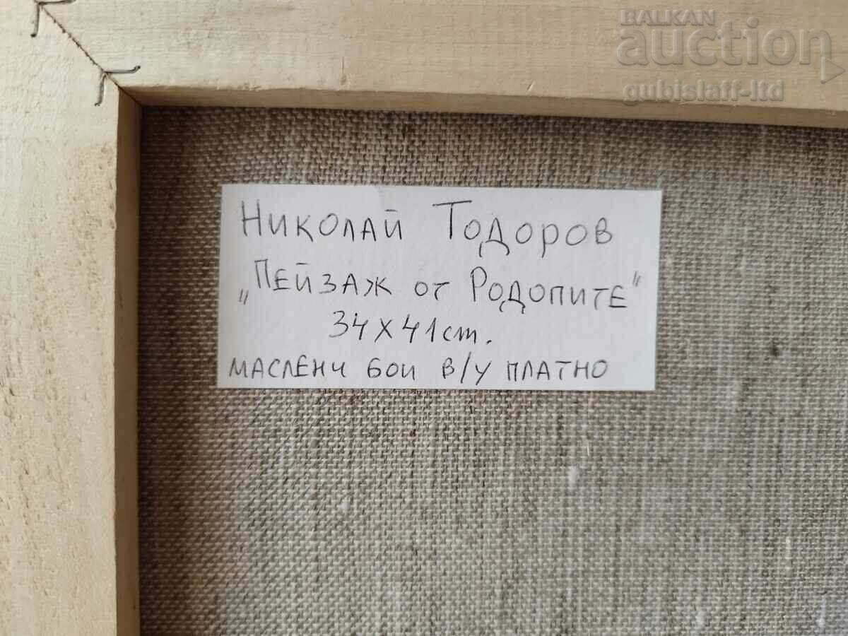 Παράδοση Πίνακας «Τοπίο από τη Ροδόπη», τέχνη. N. Todorov, 2013