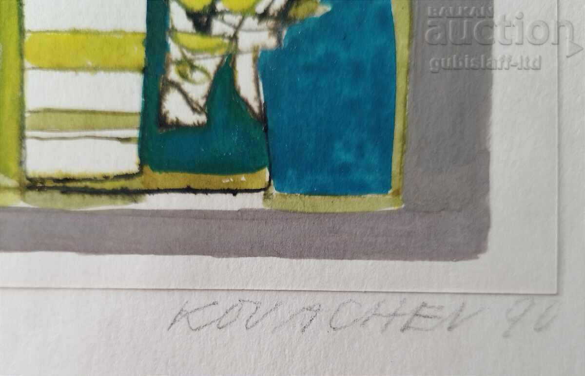 Auction  Painting, abstraction, art. Georgi Kovachev-Grishata, 1990 - 4