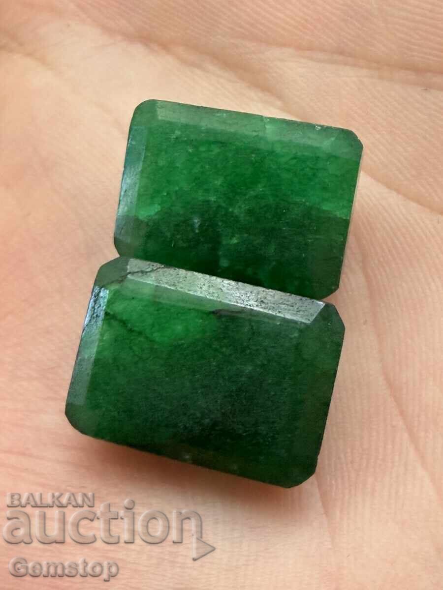 Licitație Licitatie! 19.30 și 18.00 set smaralde naturale cert. IGL de la 1 leu!