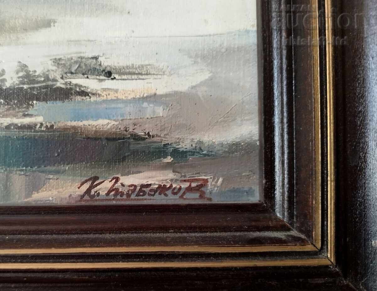 Auction  Painting "Winter by the Sea", artist K. Tabakov, 1990s