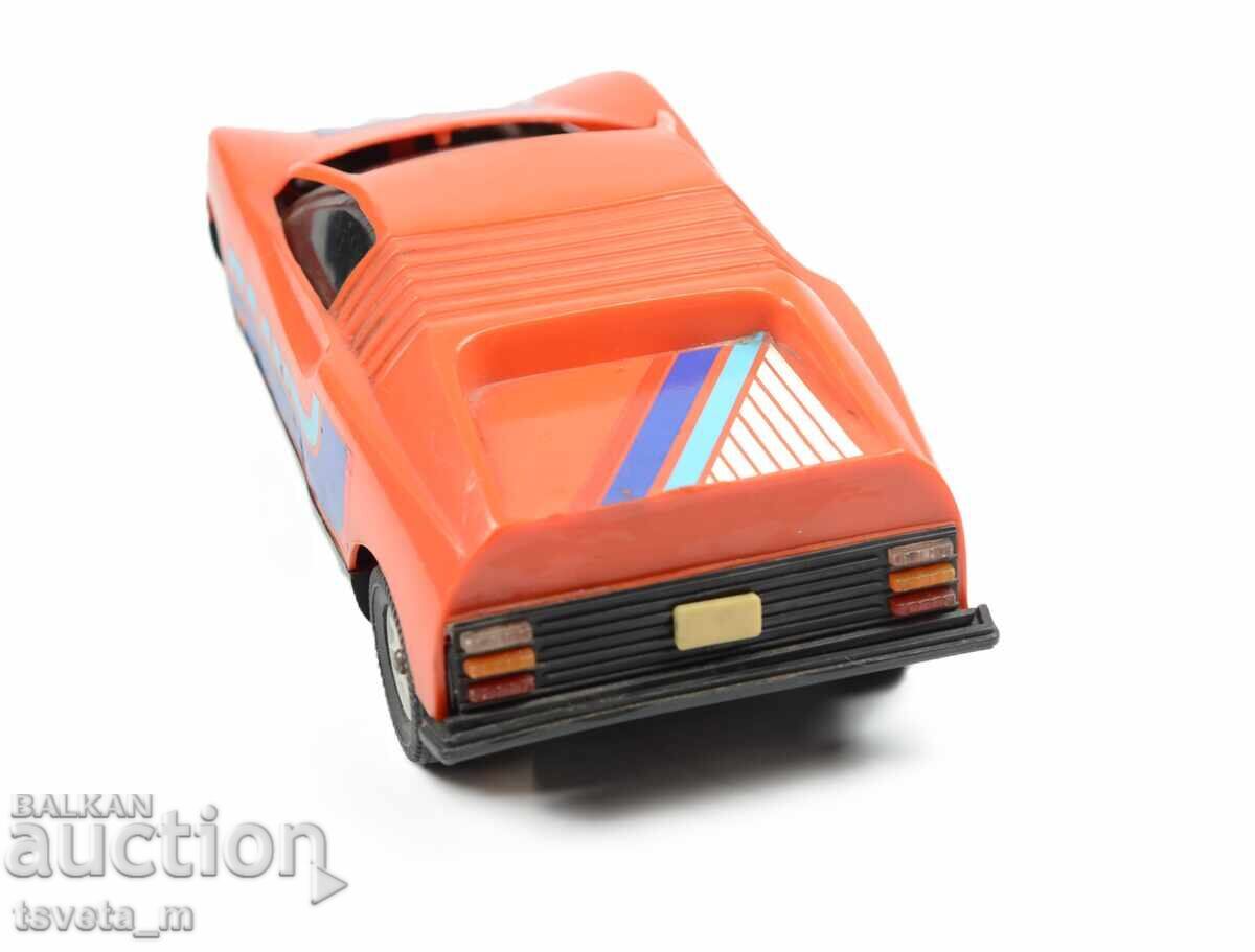 Auction  Plastic racing car RALLY children's toys, socialist era