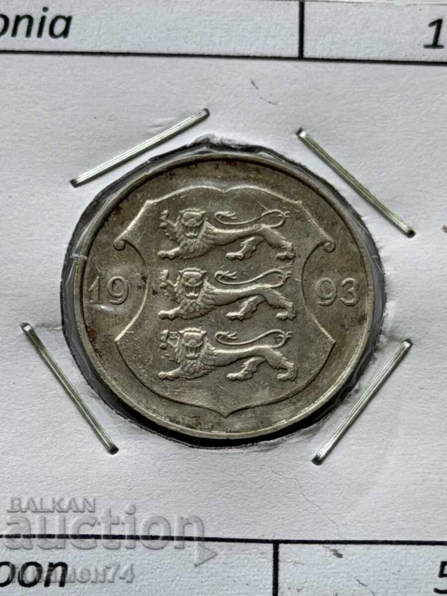 1 coroană 1993 Estonia cu preț € 2.00 | 3.91 BGN