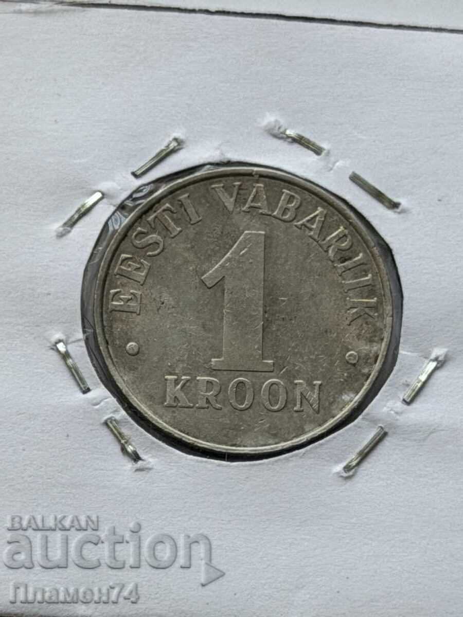 1 coroană 1993 Estonia