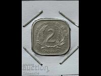 2 cenți 1989 Caraibe de Est