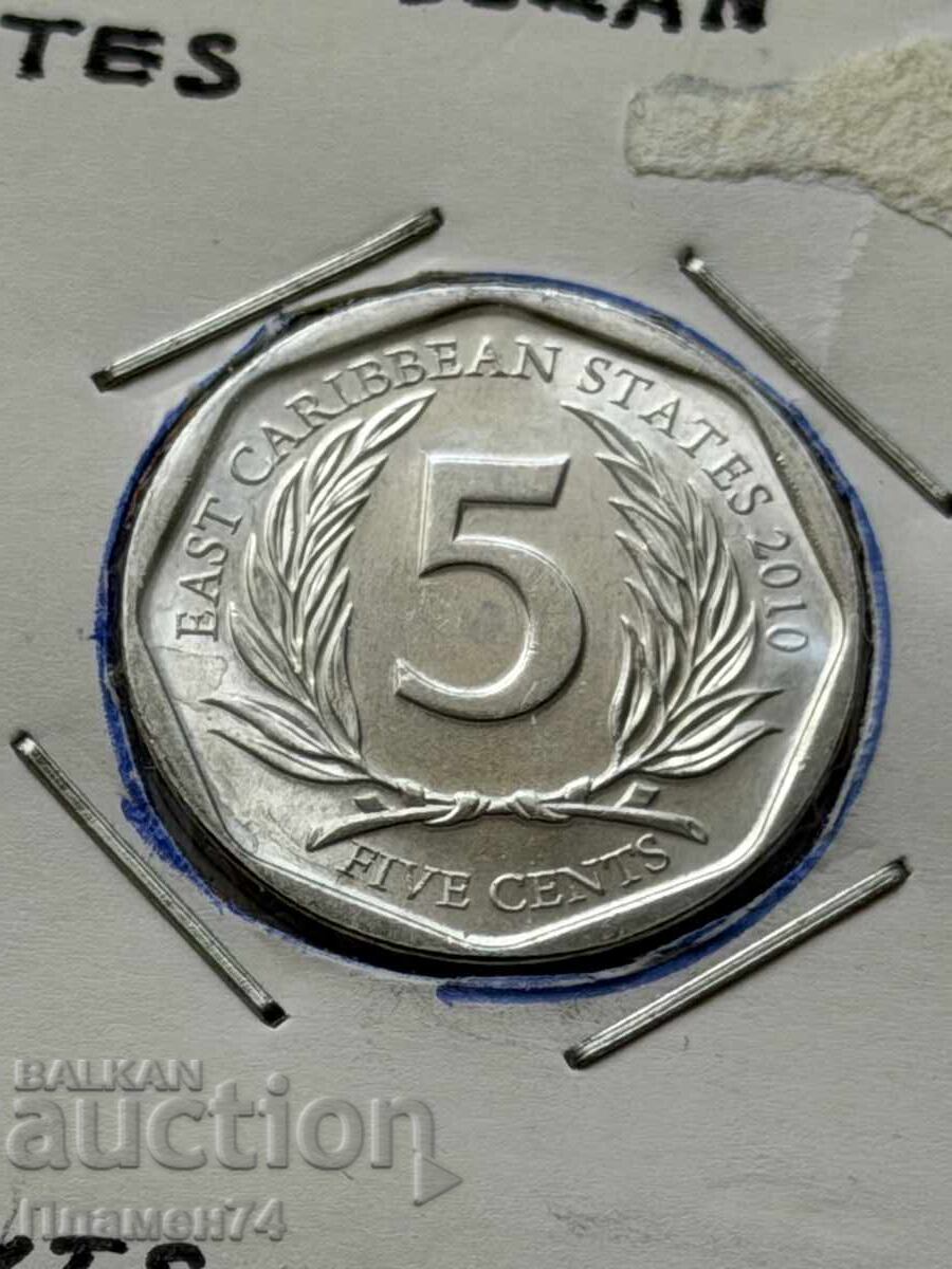 5 σεντς 2010 Ανατολική Καραϊβική