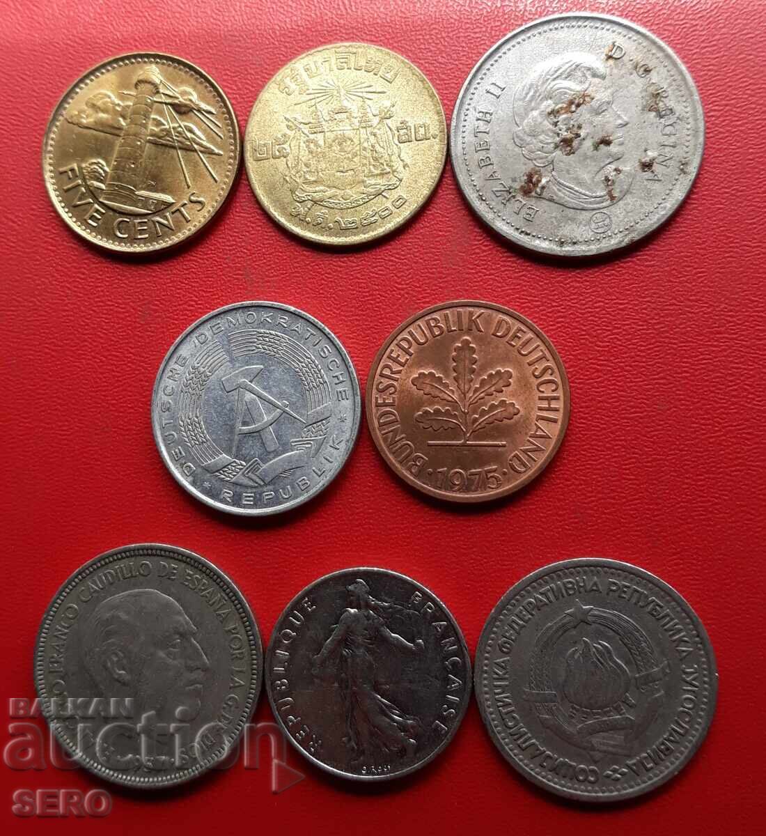 Смесен лот от 8 монети с цена € 0.51 | 1.00 лв.