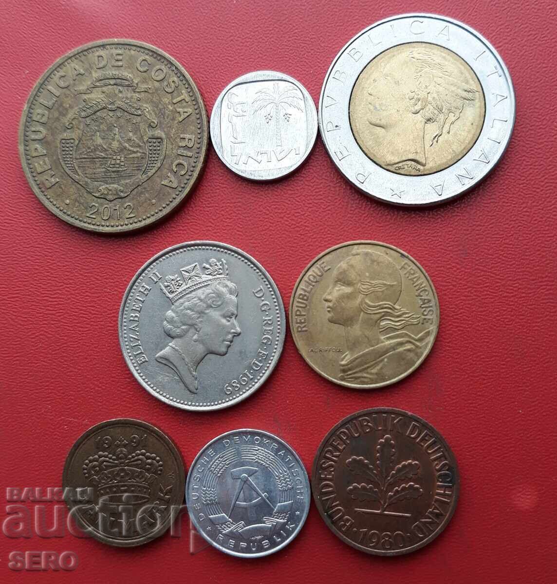 Смесен лот от 8 монети с цена € 0.51 | 1.00 лв.