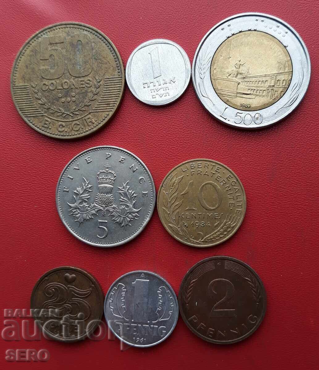Смесен лот от 8 монети