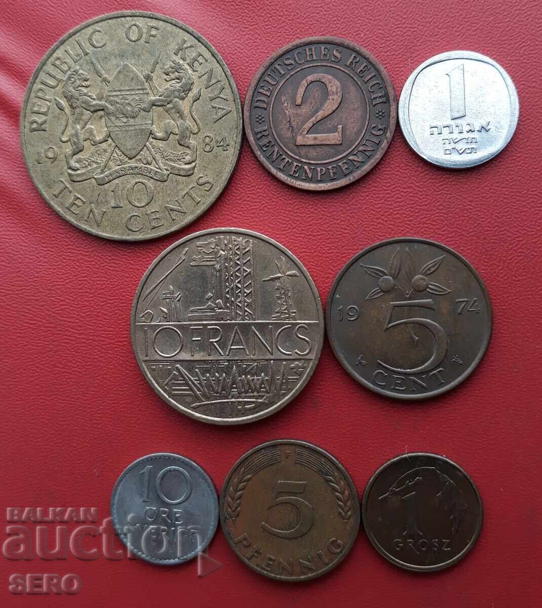 Смесен лот от 8 монети