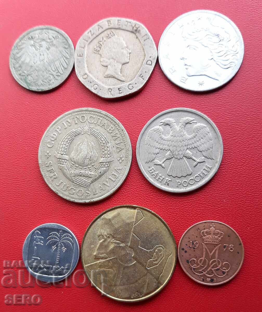 Mixed lot of 8 coins with price € 0.51 | 1.00 BGN