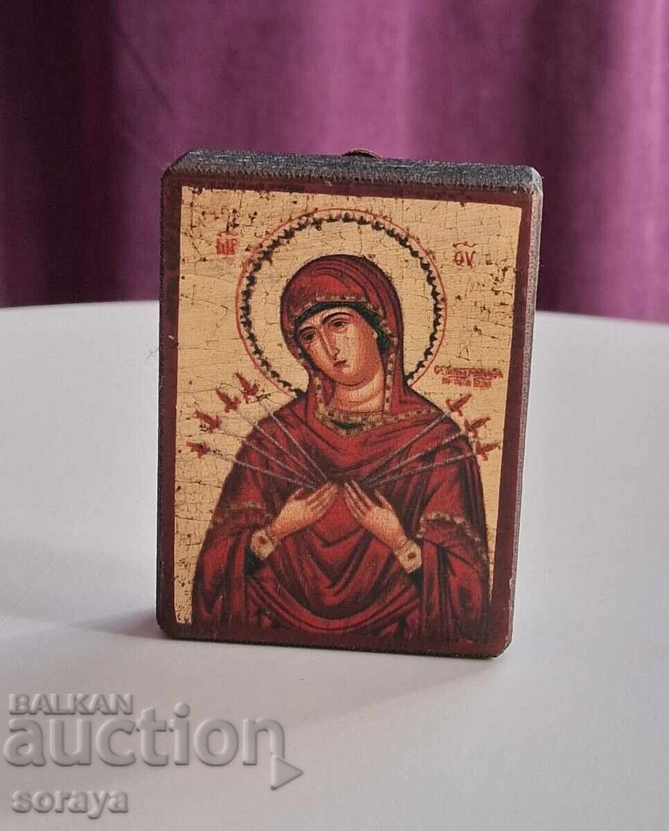 Παλαιά βυζαντινή εικόνα με επιχρύσωση και πιστοποιητικό - 5
