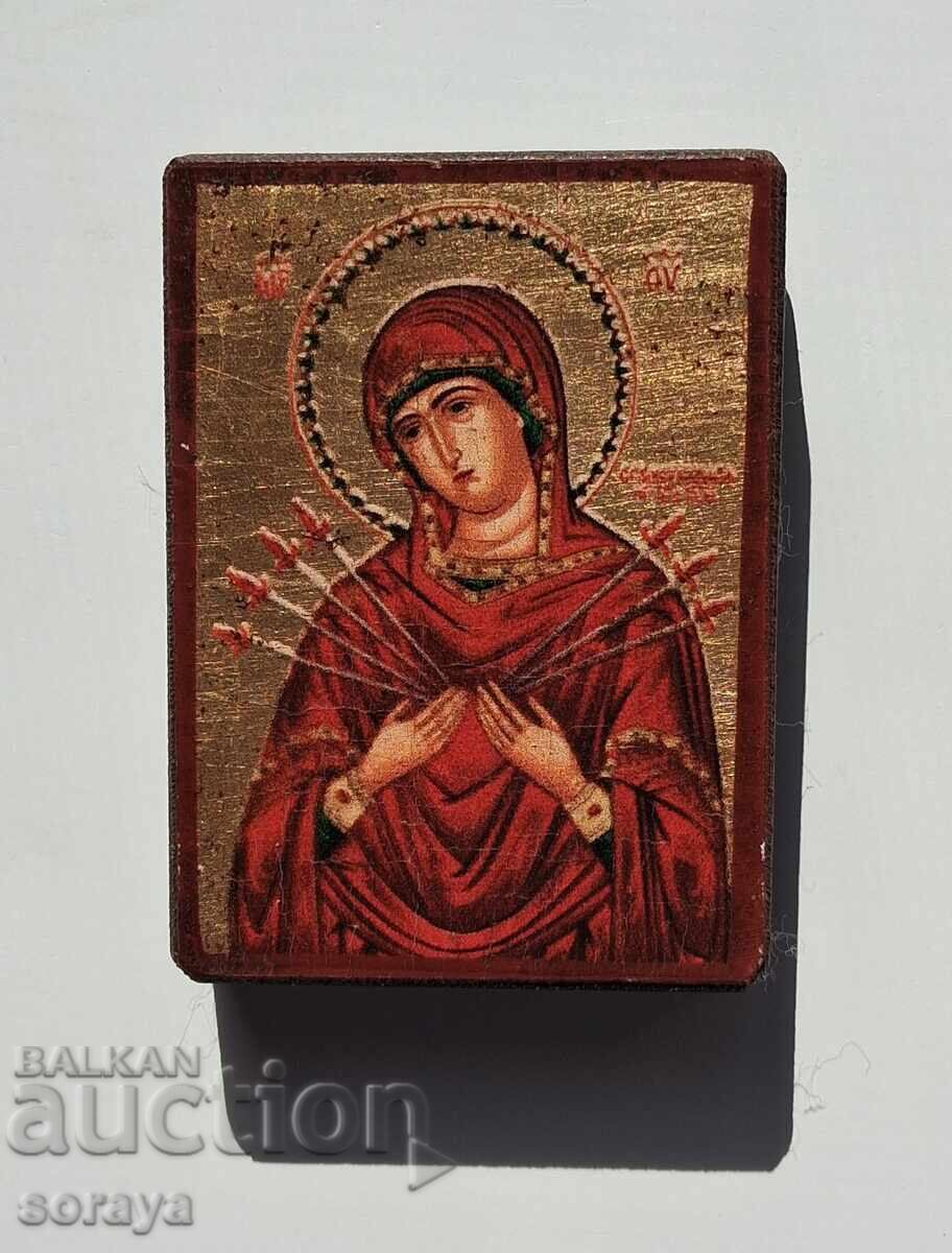 Παλαιά βυζαντινή εικόνα με επιχρύσωση και πιστοποιητικό - 7