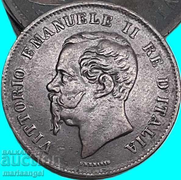 Livrarea 2 centesimi 1867 Italia Victor Emanuel Livrarea 2 centesimi 1867 Italia Victor Emanuel