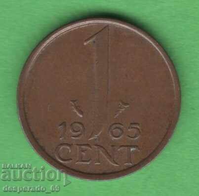 (¯`'•.¸ 1 cent 1965 OLANDA ¸.•'´¯)