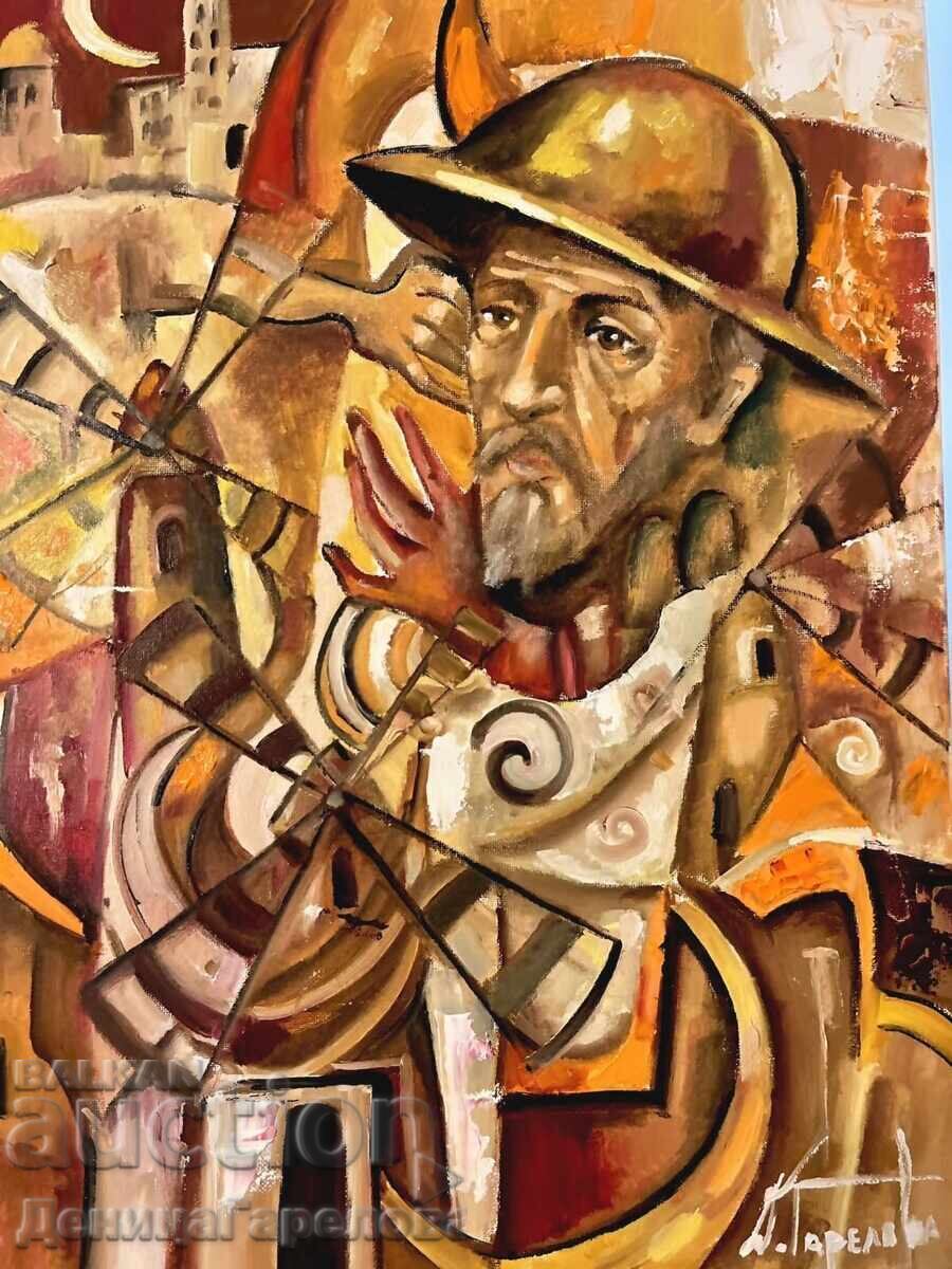Denitsa Garelova πίνακας “Δον Κιχώτης” 50/40