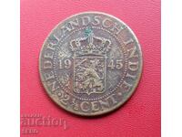 Netherlands India-2.5 cents 1945
